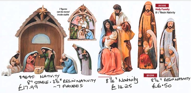 RESIN NATIVITY SETS & STABLES